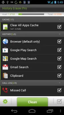 History Eraser Pro - Clean up android App screenshot 3